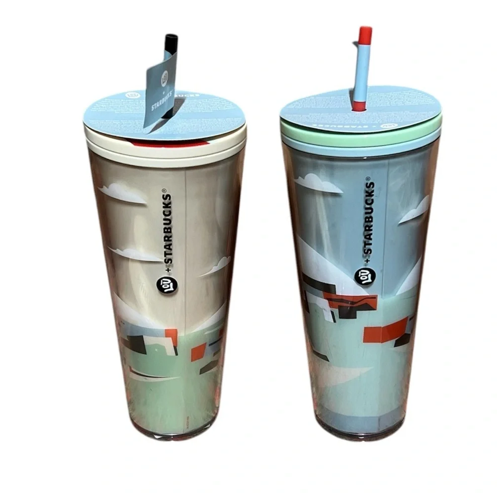 Starbucks Tumblers Damon Brown Collab Black History NWT Collectible set of two